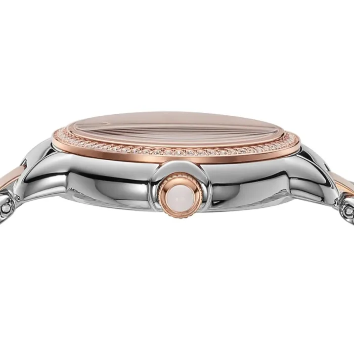 Emporio Armani Three Hand Quartz Mother of Pearl Dial Two Tone Steel Strap Watch For Women - AR11569 - Image 5